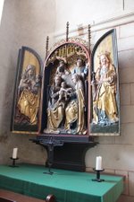 Prachtig altaarstuk in de Dom van Limburg a/d Lahn 18 september 2017