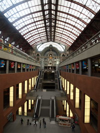 Prachtig het station van Antwerpen.
