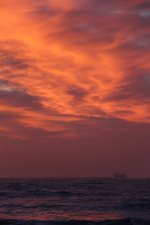 Mooie zons ondergang in Wijk aan Zee