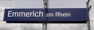 Stationsbord Emmerich