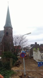 De St Odulstraat in Wijk aan Zee 22 november 2017