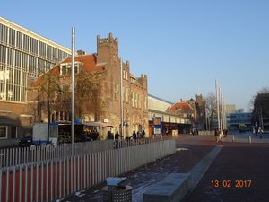 Het mooie station van Haarlem 13 februari 2017