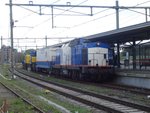 Dieselloc van Volkerrail 203 4 in Beverwijk 13 september 2017