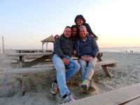 Groepsfoto op het strand van Wijk aan Zee