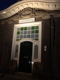 Vanavond is er een proef uitgevoerd om Museum Kennemerland te verlichten.