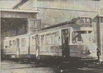 Krantenknipsel van tram GVB bij Beijnes in Beverwijk