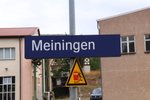 Stationsbord Meiningen 25 augustus 2018