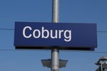 Stationsbord Coburg 26 augustus 2018