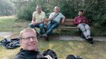 Even uitrusten tijdens onze wandeling in Luyksgestel 25 september 2017