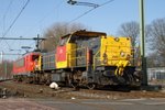 Twee oude NS loks nu in dienst bij DB Schenker 28 maart 2013 in Beverwijk