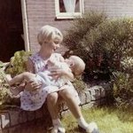 Ik met mijn zus Inge 1960