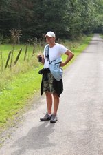 Peter tijdens onze wandeling in de omgeving van Blier Belgie 5 september 2016
